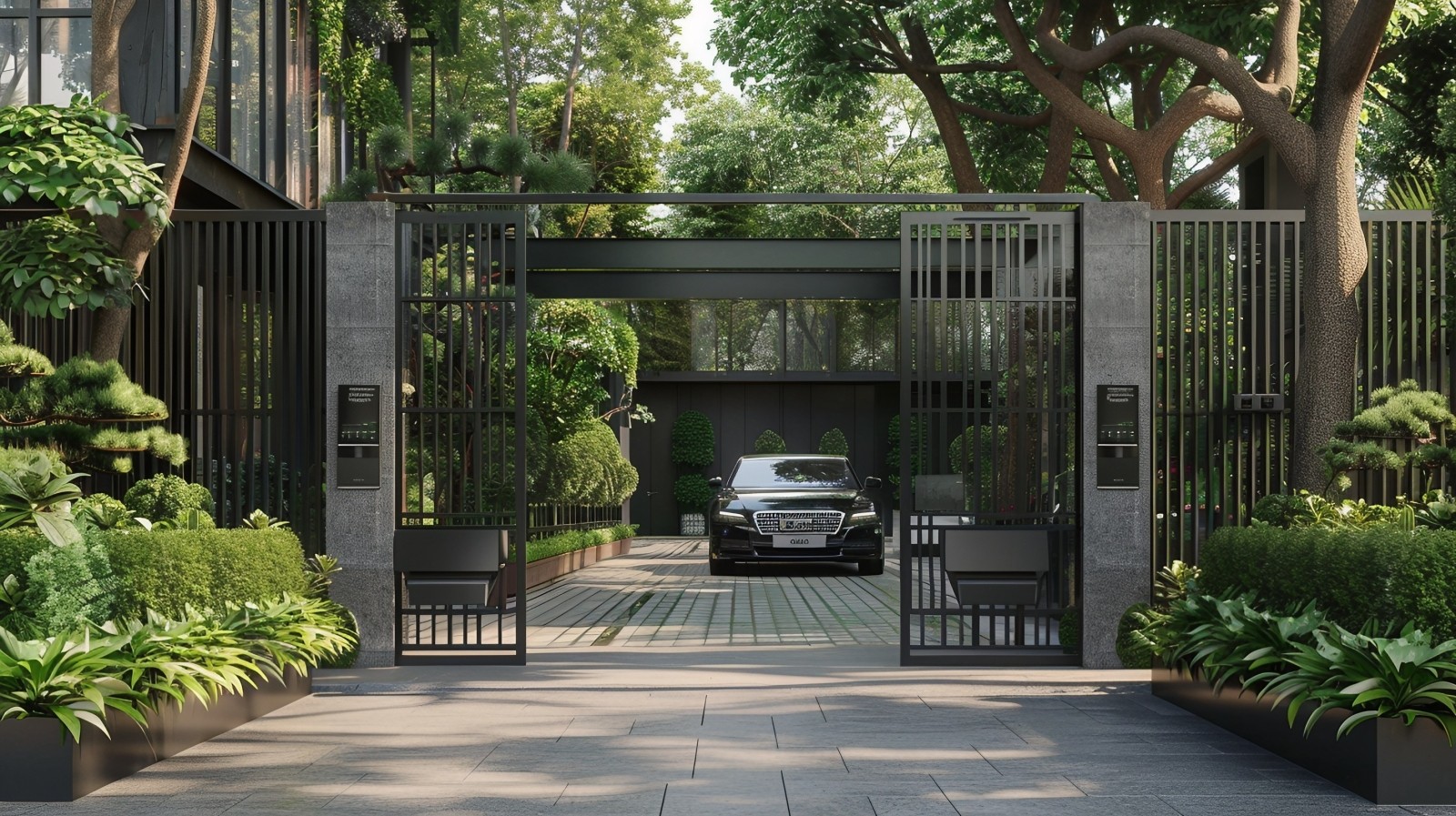 Access control in a South Florida waterfront residence, designed for quiet confidence.