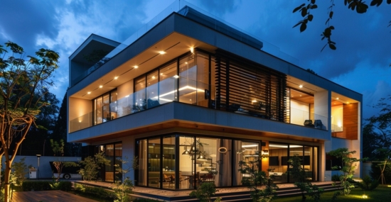 Home automation installation in a South Florida Miami house exterior, designed for discreet luxury and consistency.