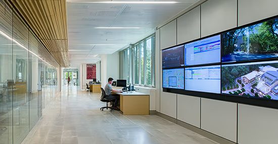 Media center with collaborative technology and subtle network infrastructure